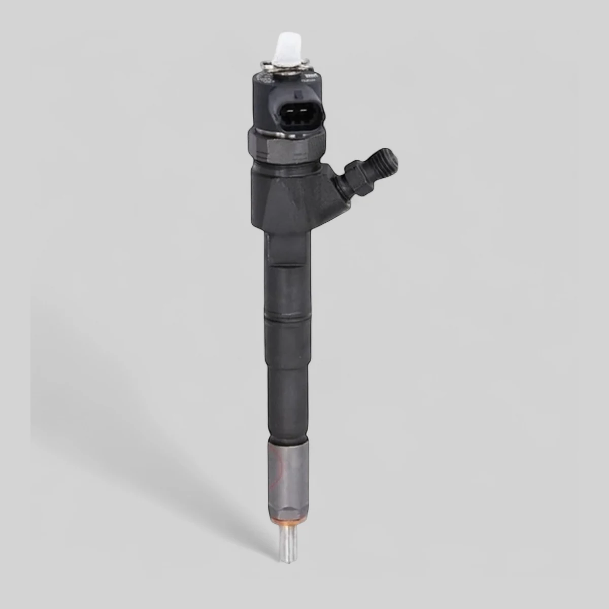 Bosch 0445110157 diesel injector standing side view