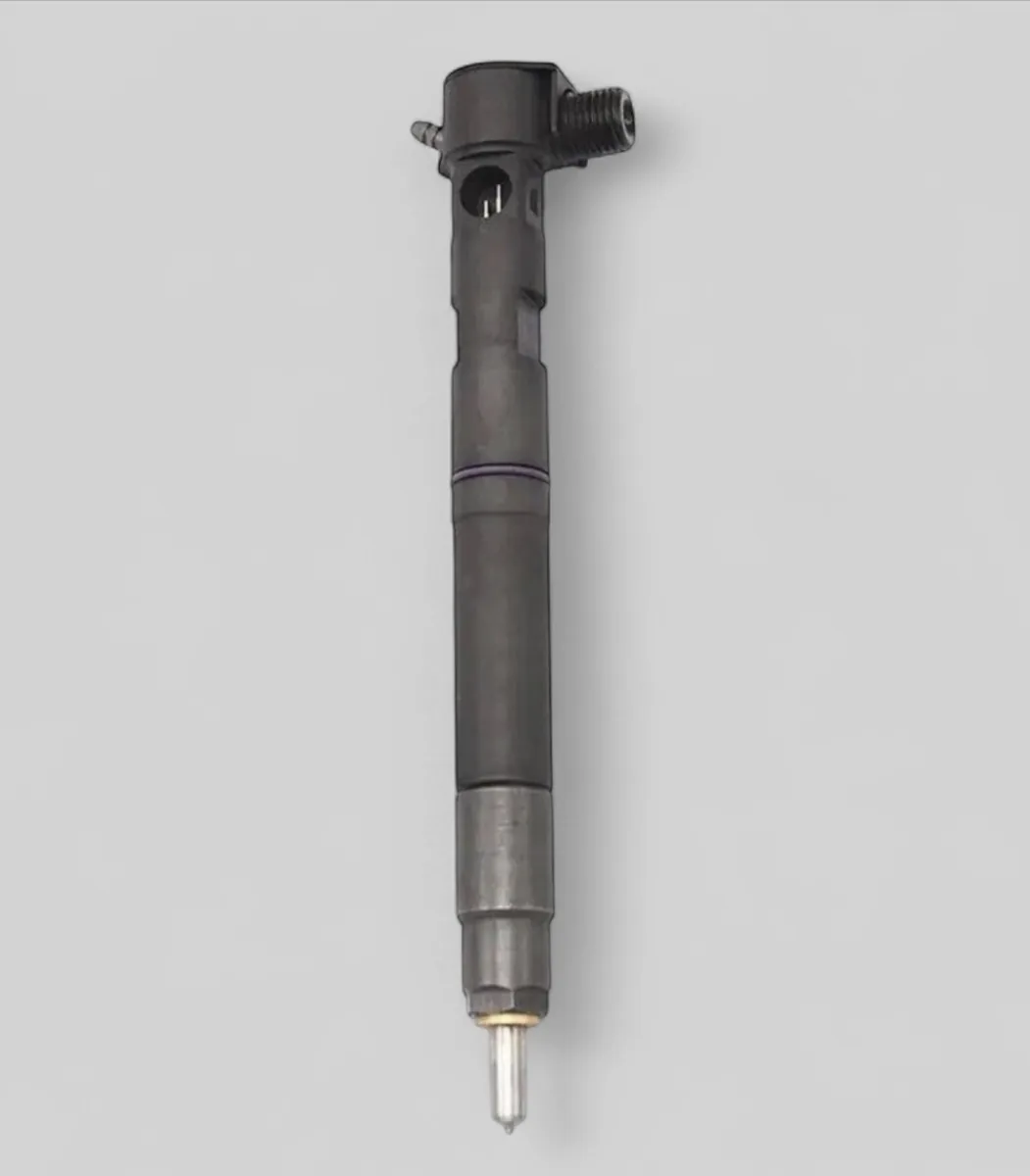 Genuine Delphi 28489562 remanufactured common-rail injector — bare standing view (Chevrolet / Vauxhall 2.0 VCDi Z20S / Z20D1 / LNP)