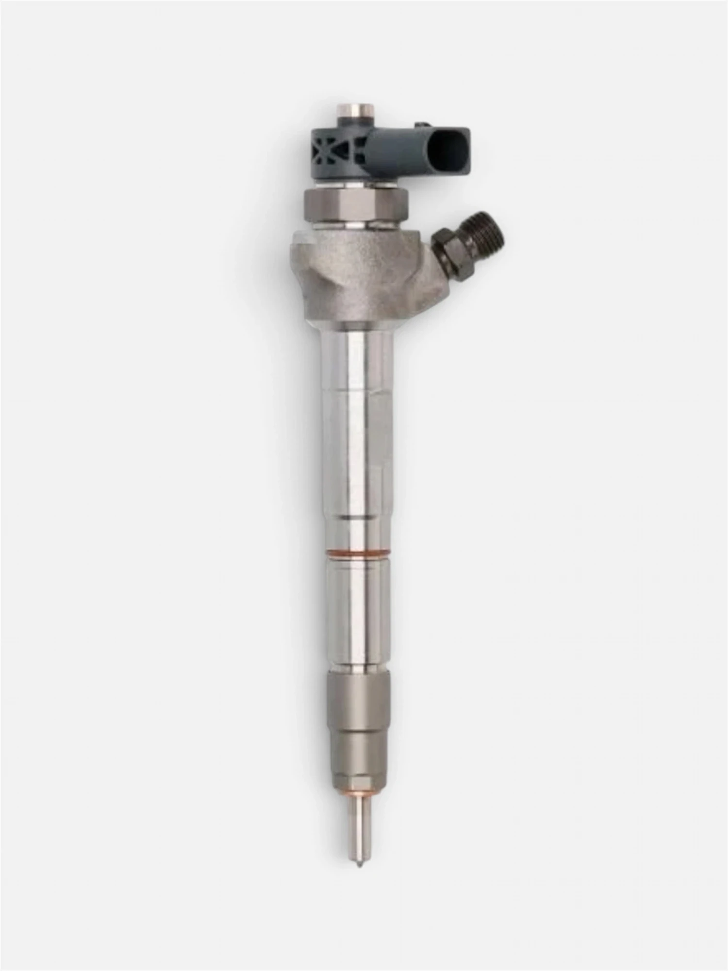 Bosch 0445110468 remanufactured diesel injector standing view