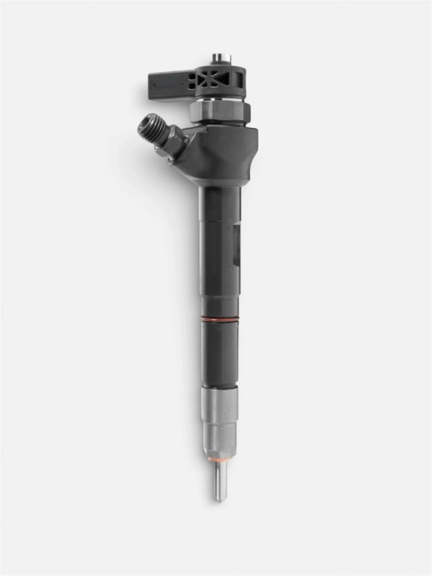 Bosch 0445110476 remanufactured diesel injector standing view