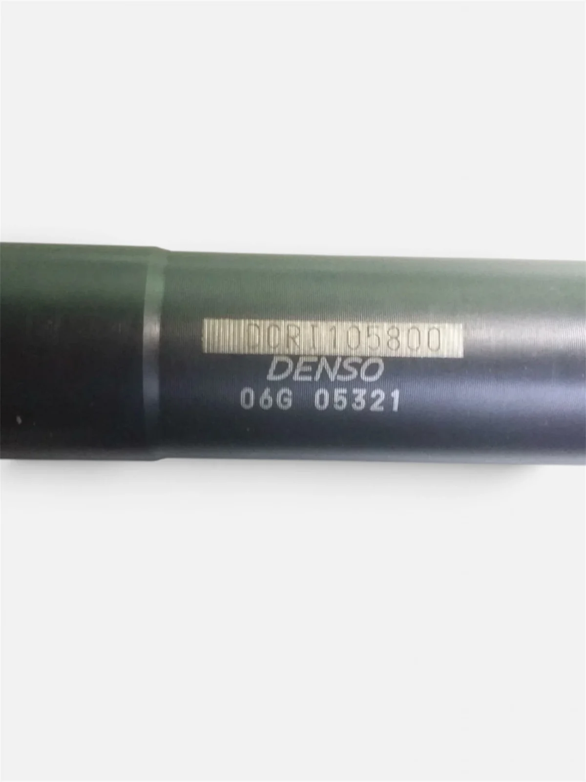 Denso DCRI105800 injector part number close-up