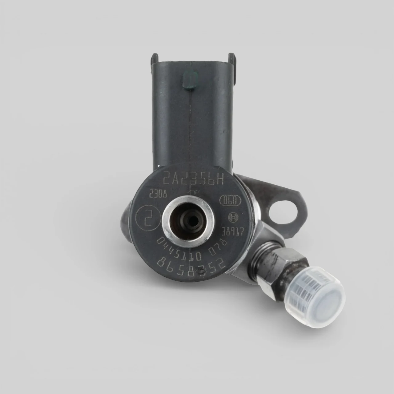 Bosch 0445110078 part-number close-up showing 0445110 078 / 8658352 / 2A2356H stampings