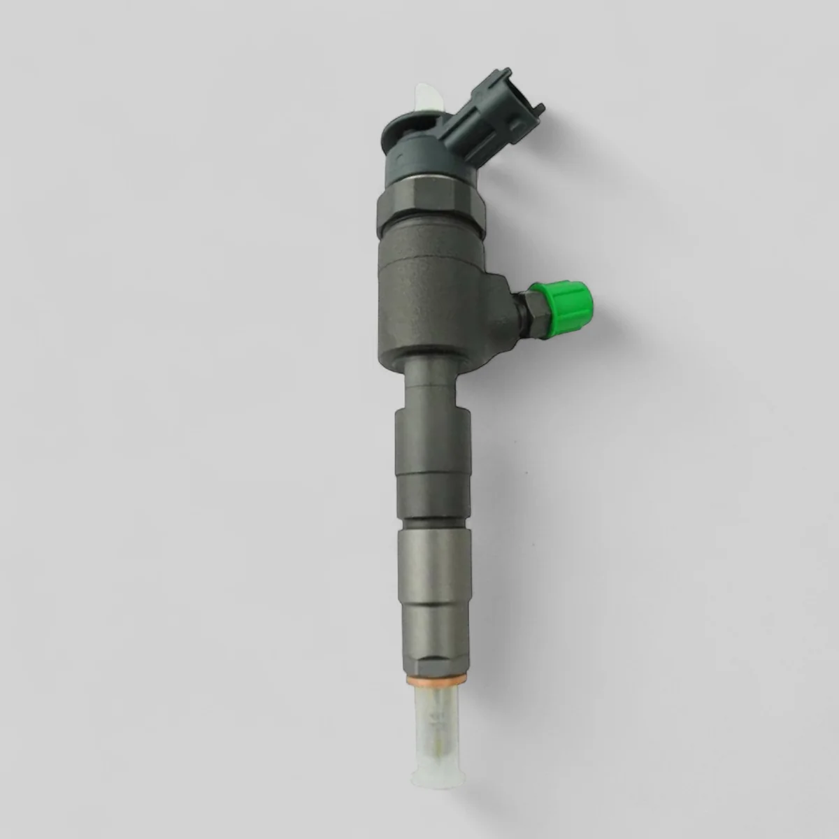Remanufactured Bosch 0445110339 diesel injector standing side view