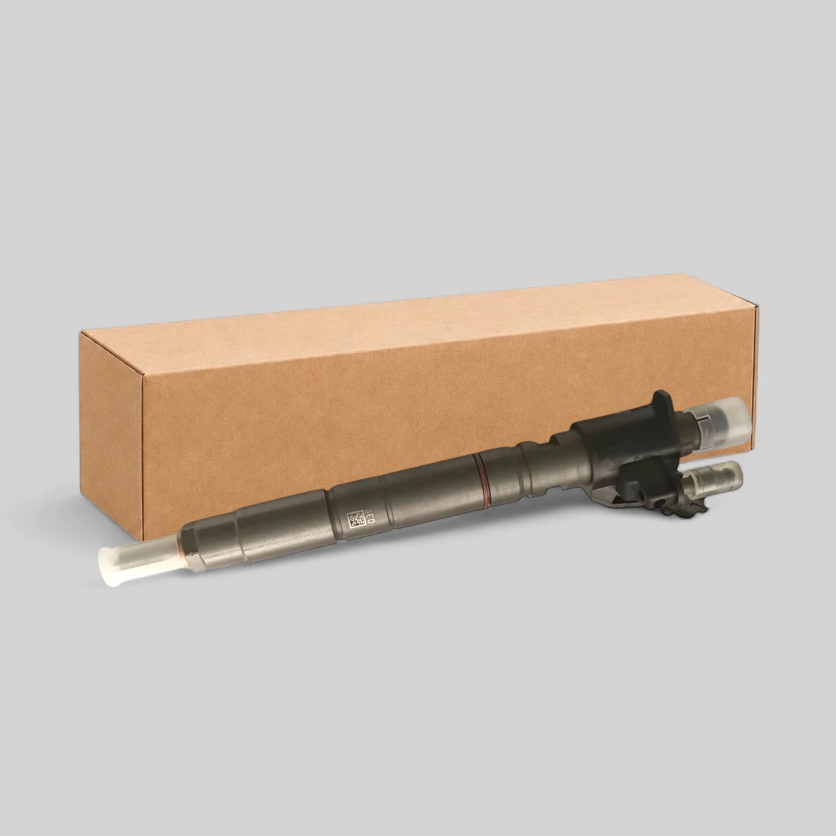 Remanufactured Bosch 0445116081 diesel injector standing view