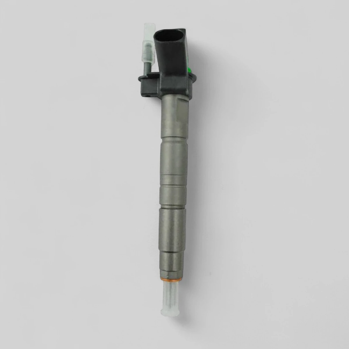 Remanufactured Bosch 13537823462 diesel injector — standing side view