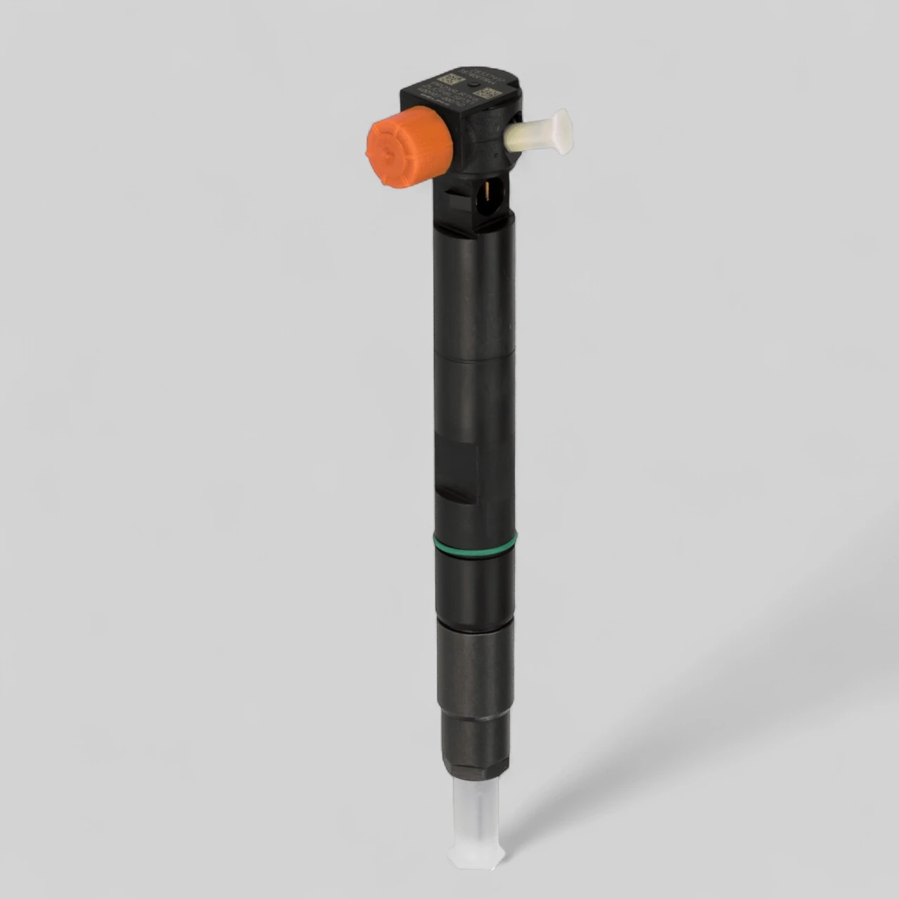 Genuine Delphi 28337917 remanufactured diesel injector for Doosan D18/D24 Tier 4 Bobcat loaders — full standing view