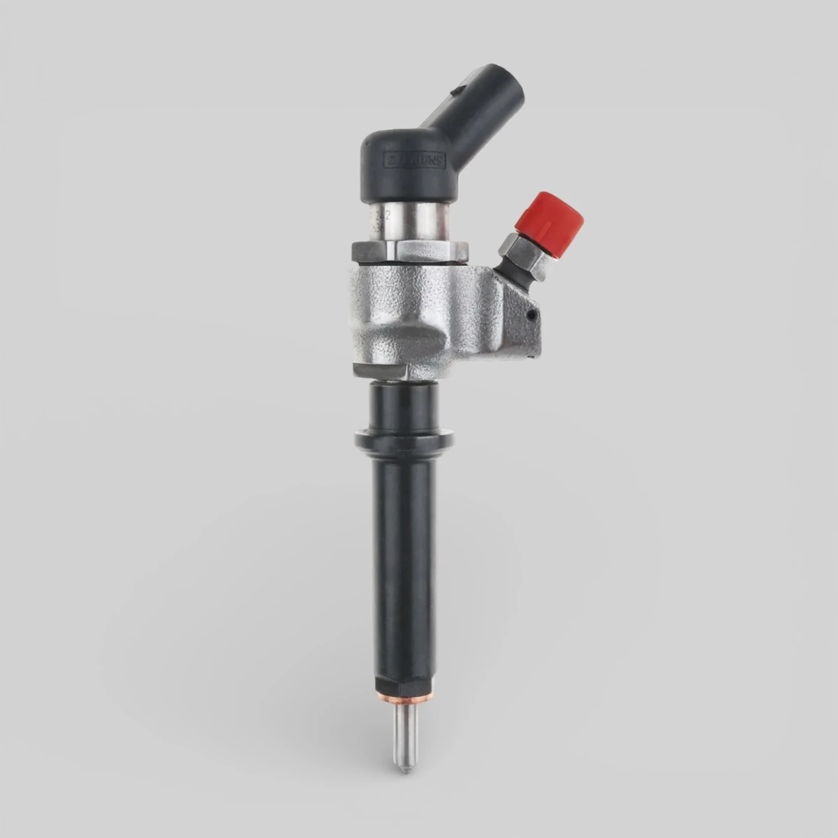 Remanufactured Siemens VDO / Continental 5WS40000-Z diesel injector — standing side view