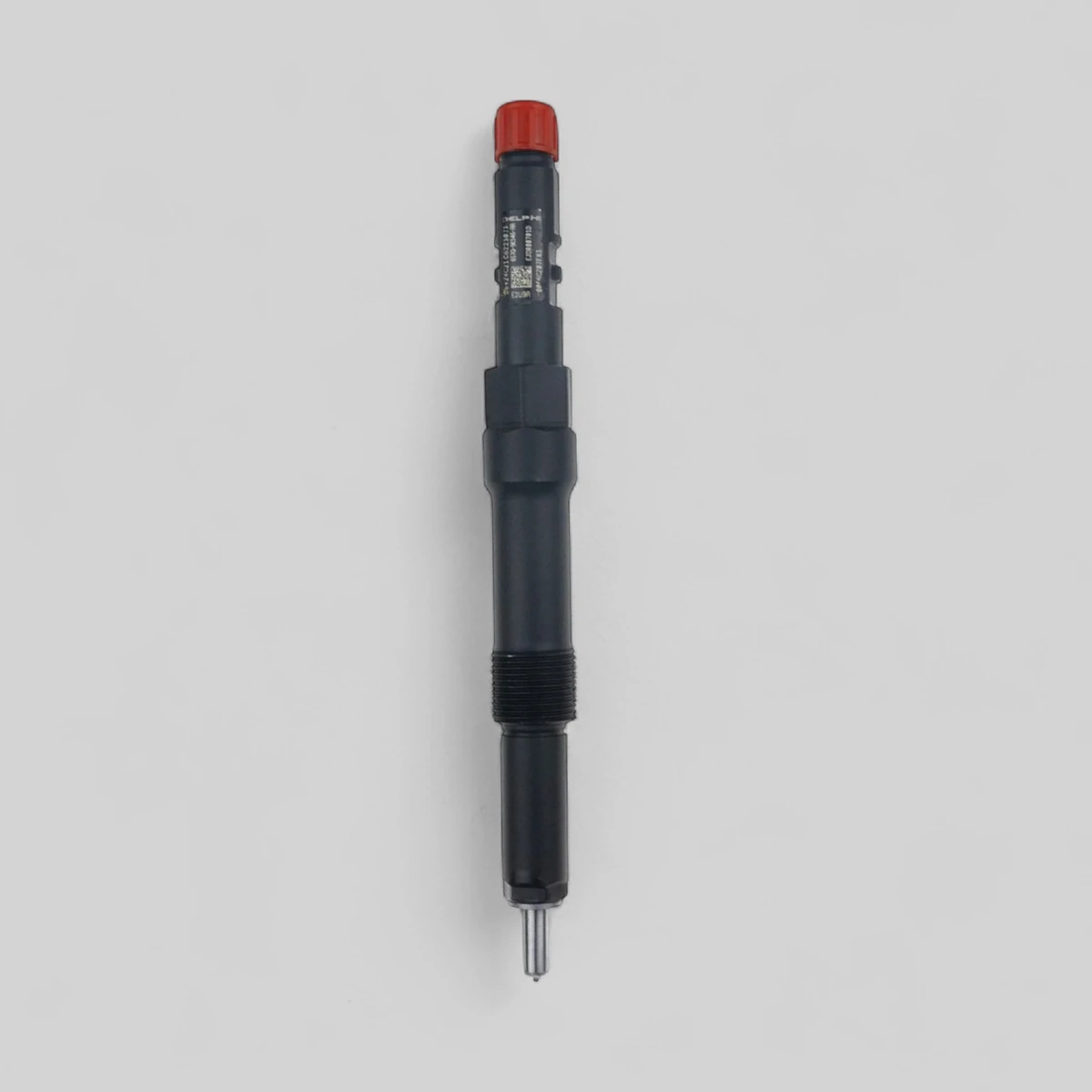 Remanufactured Delphi EJDR00701D diesel injector — standing side view