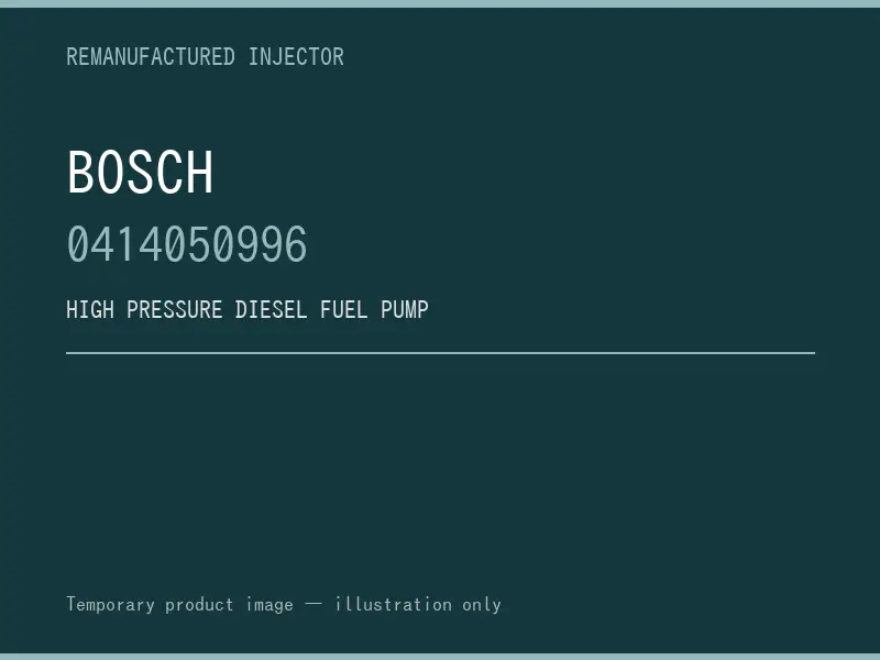 Bosch 0414050996 high pressure fuel pump listing