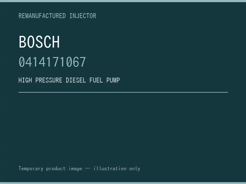 Bosch 0414171067 high pressure fuel pump listing