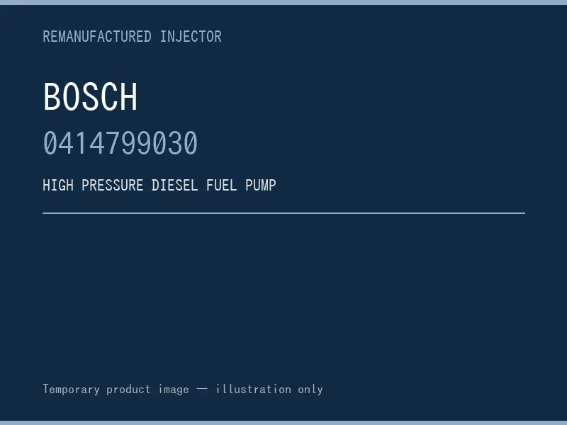 Bosch 0414799030 high pressure fuel pump listing