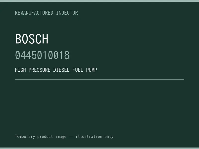 Bosch 0445010018 high pressure fuel pump listing