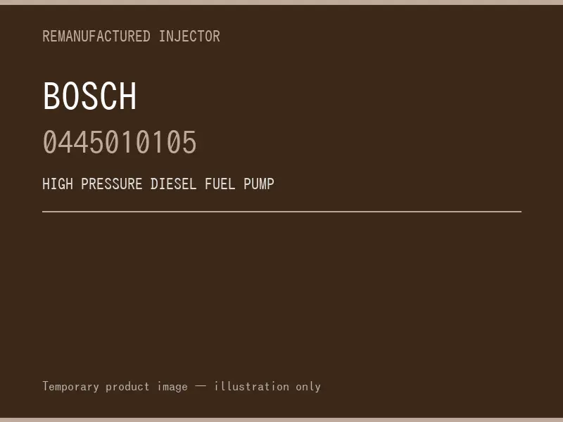 Bosch 0445010105 high pressure fuel pump listing