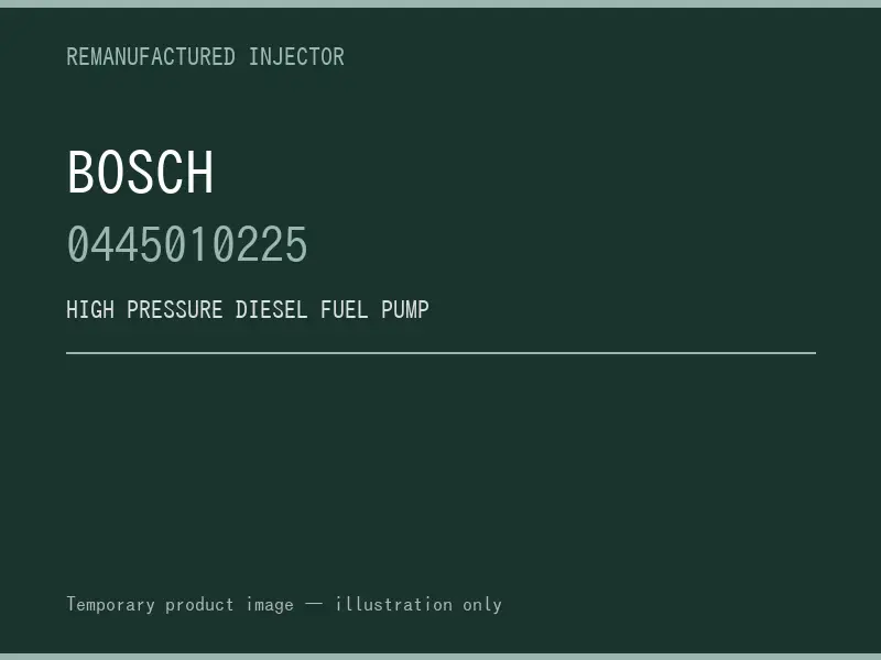 Bosch 0445010225 high pressure fuel pump listing