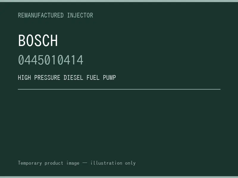 Bosch 0445010414 high pressure fuel pump listing