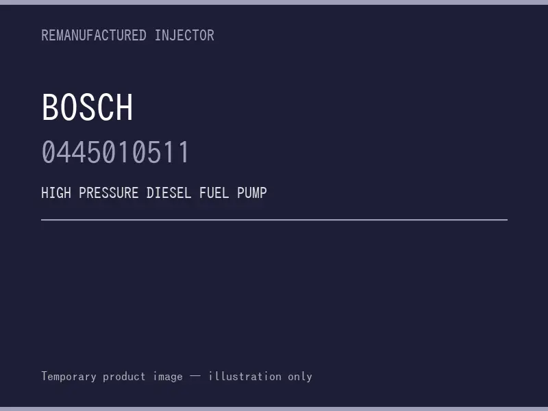 Bosch 0445010511 high pressure fuel pump listing