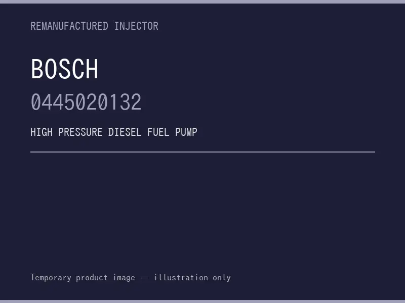 Bosch 0445020132 high pressure fuel pump listing