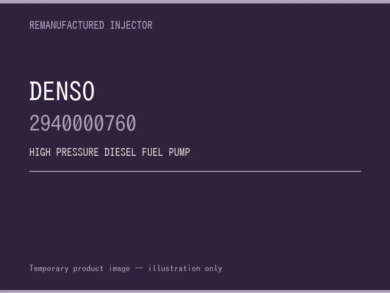 Denso 2940000760 high pressure fuel pump listing