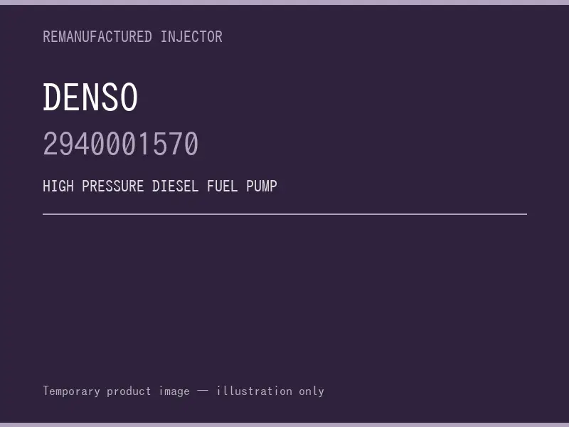 Denso 2940001570 high pressure fuel pump listing