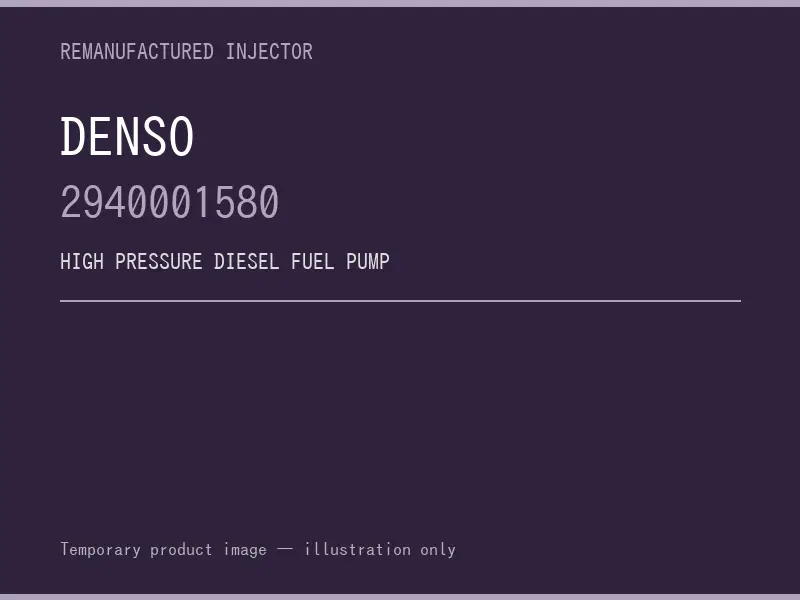 Denso 2940001580 high pressure fuel pump listing