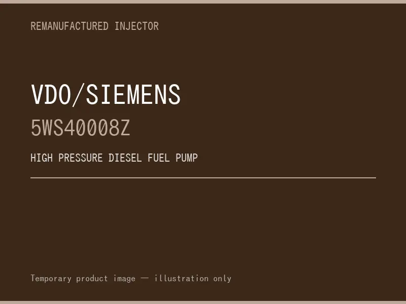 VDO/Siemens 5WS40008Z high pressure fuel pump listing