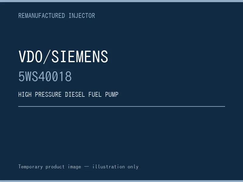 VDO/Siemens 5WS40018 high pressure fuel pump listing