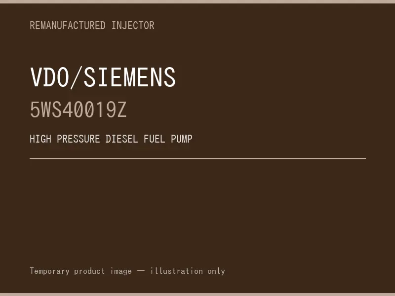 VDO/Siemens 5WS40019Z high pressure fuel pump listing