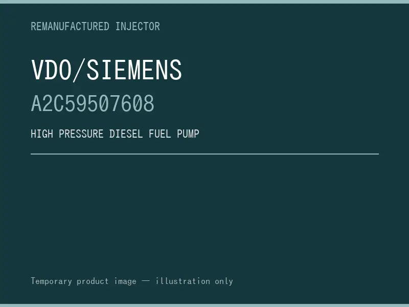 VDO/Siemens A2C59507608 high pressure fuel pump listing