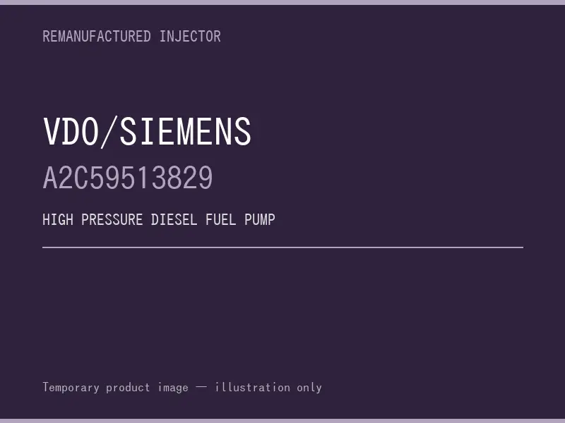 VDO/Siemens A2C59513829 high pressure fuel pump listing