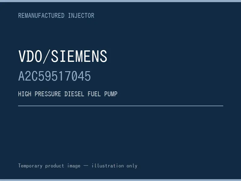 VDO/Siemens A2C59517045 high pressure fuel pump listing