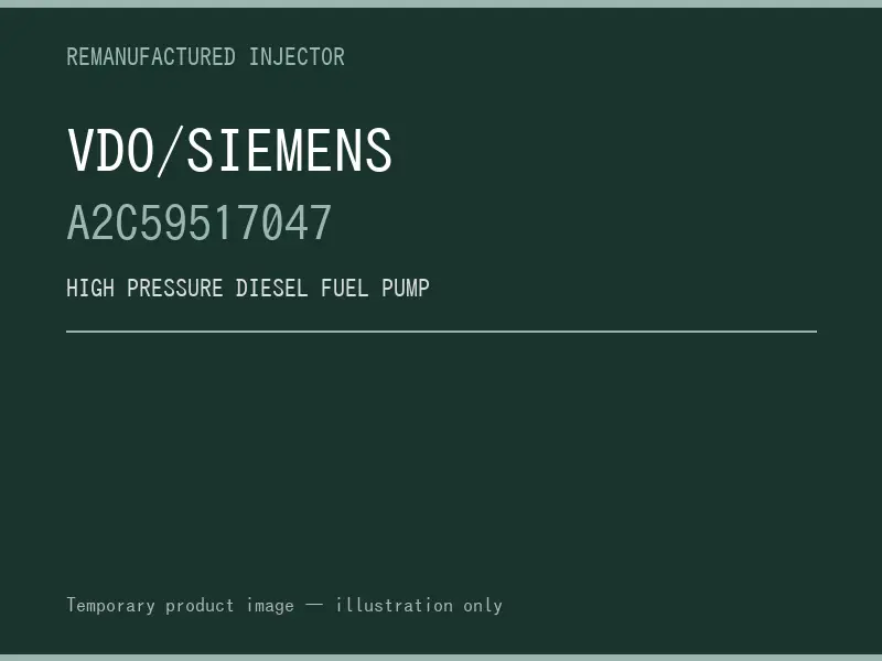 VDO/Siemens A2C59517047 high pressure fuel pump listing